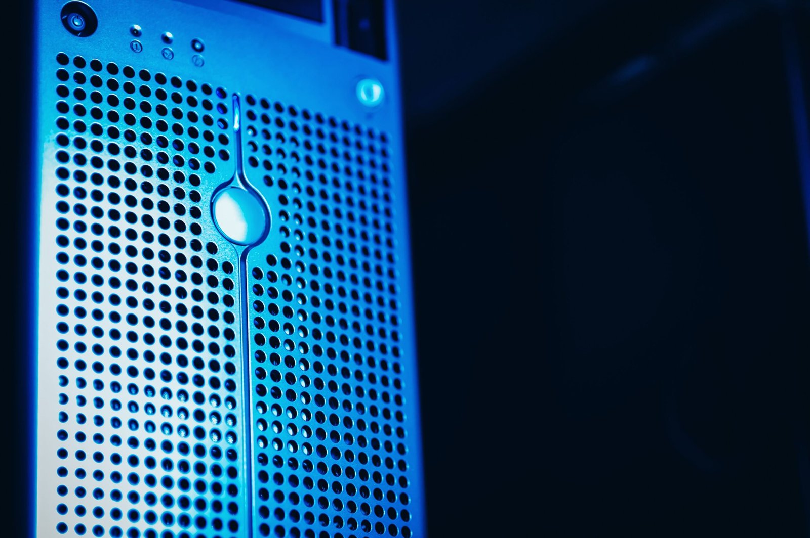 Server hardware representing web hosting infrastructure
