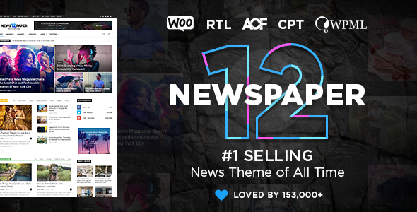 Newspaper news and magazine WordPress theme